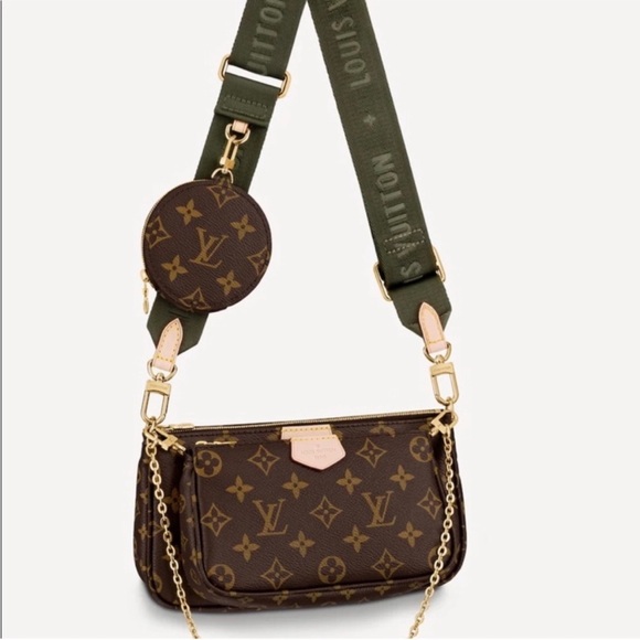 Louis Vuitton Handbags - Louis Vuitton Monogram Crossbody with Green Strap